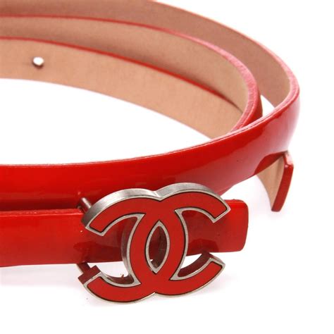 red chanel belt|chanel leather belt.